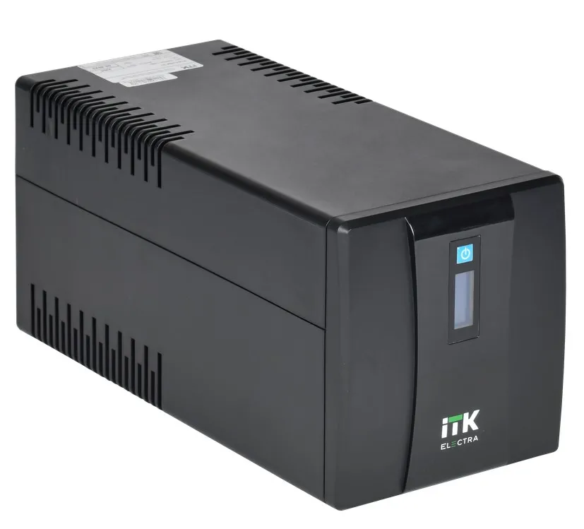 Источник бесперебойного питания IEK Line-interactive 2кВА/1,2кВт, фаза 1/1, LCD дисплей, с АКБ 2х9AH, USB, Schuko