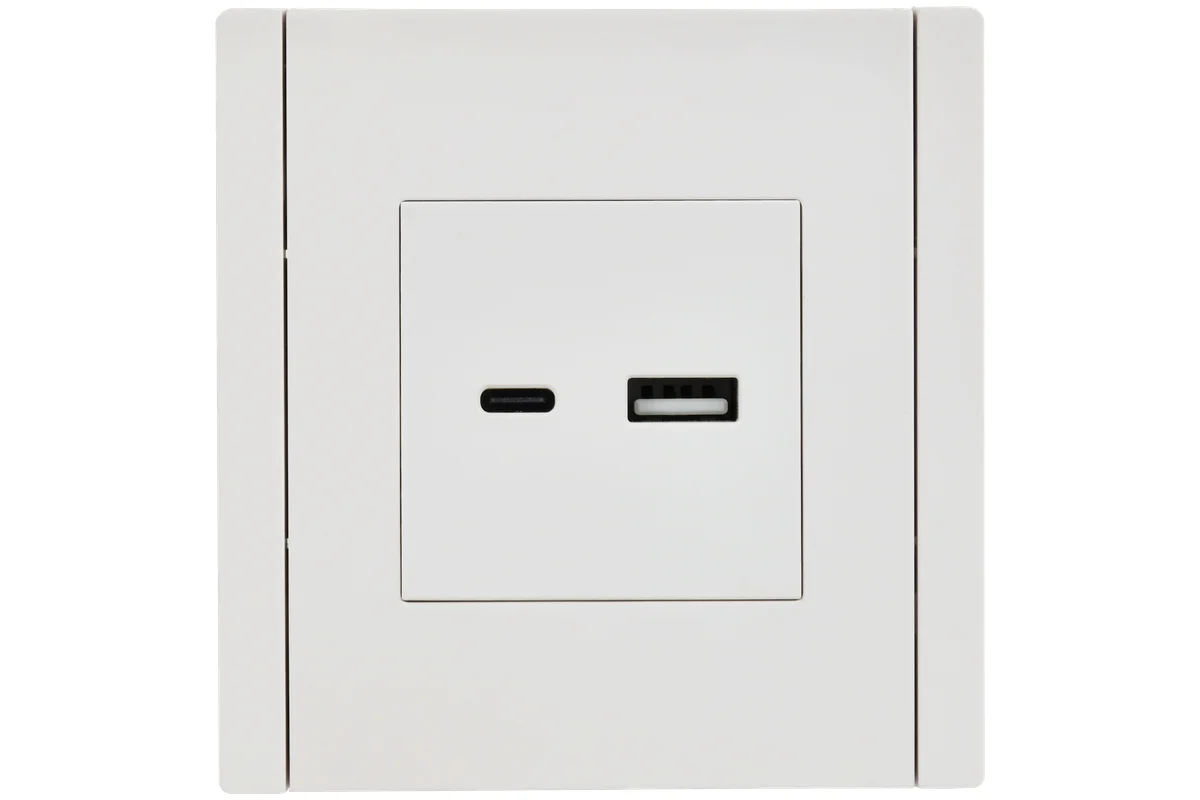 FORTE&PIANO Розетка USB A+C 3,1А FP250 белый IEK