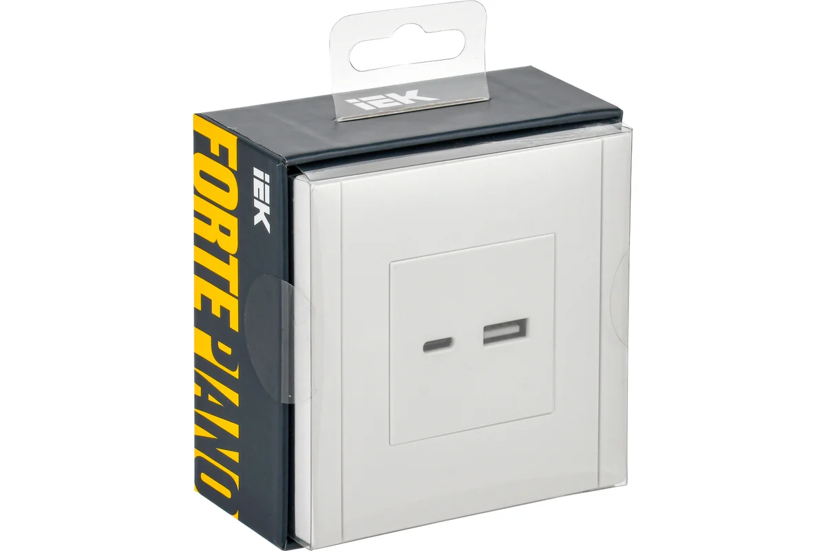 FORTE&PIANO Розетка USB A+C 3,1А FP250 белый IEK заказать со складов по всей России