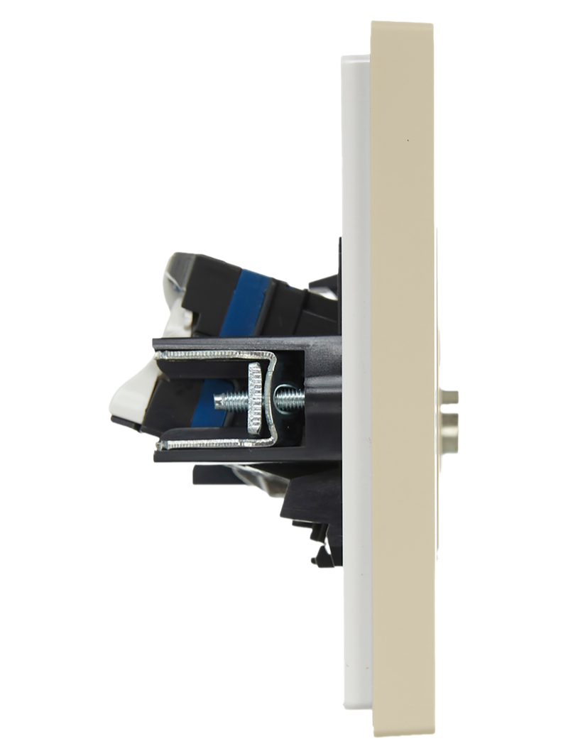 Розетка двойная TV+RJ45 кат.6 FORTE&PIANO FP437 ваниль FP-AK20-2-K10 IEK оформить заказ с доставкой с ближайшего склада