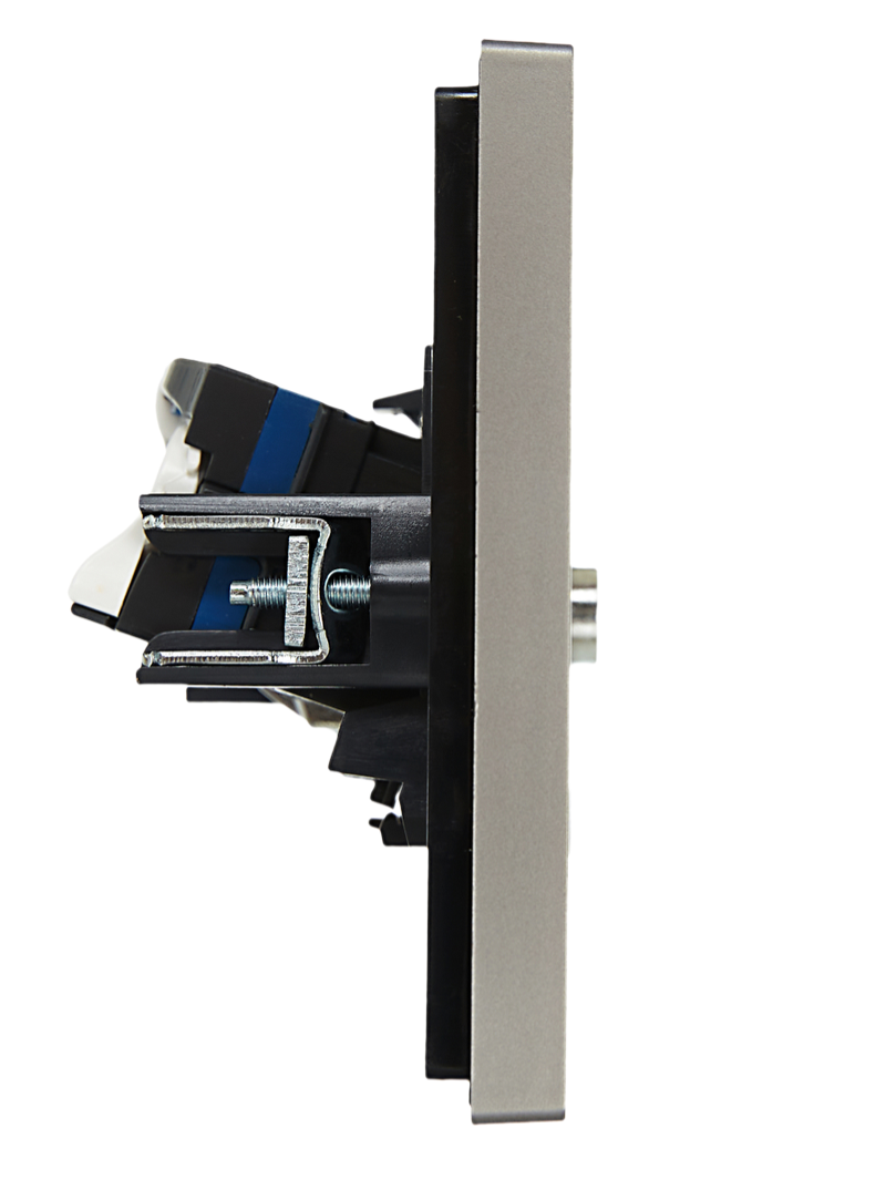 Розетка двойная TV+RJ45 кат.6 FORTE&PIANO FP537 сталь FP-AK20-2-K46 IEK оформить заказ с доставкой с ближайшего склада