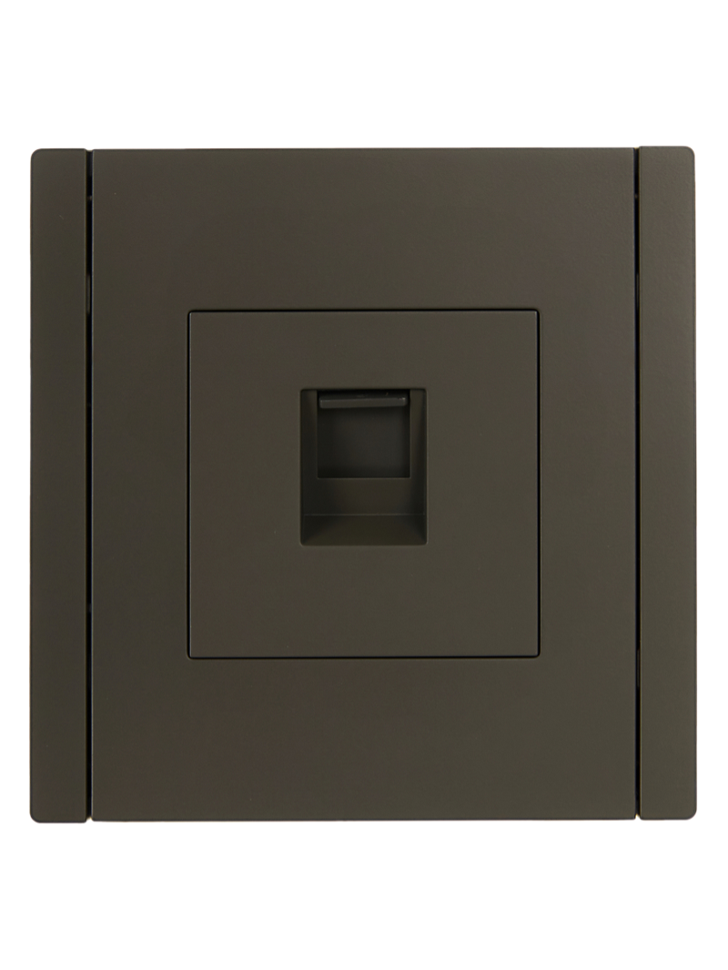 Розетка компьютерная RJ45 кат.6 FORTE&PIANO FP331 серый FP-K10-2-K03 IEK