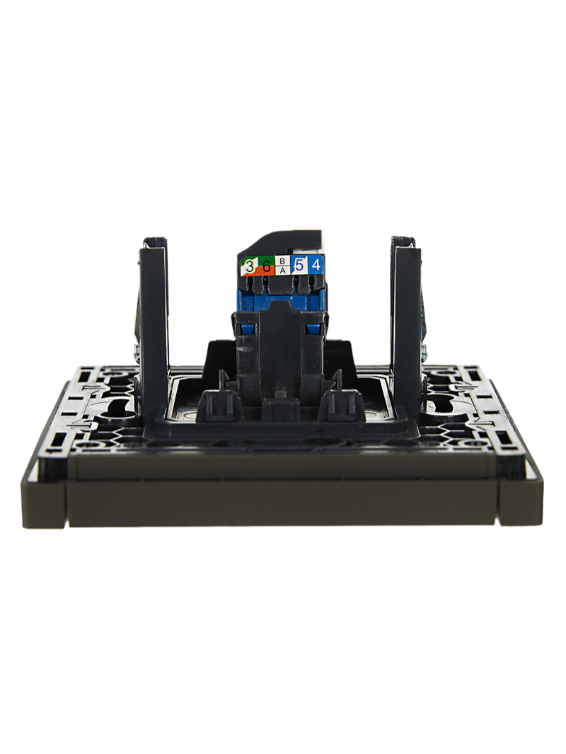 Розетка компьютерная RJ45 кат.6 FORTE&PIANO FP331 серый FP-K10-2-K03 IEK купить с ближайшего склада