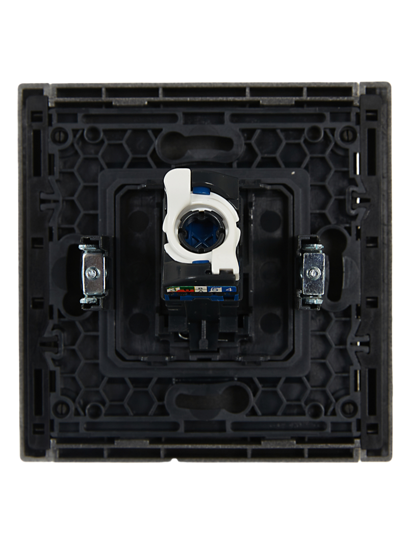 Розетка компьютерная RJ45 кат.6 FORTE&PIANO FP531 сталь FP-K10-2-K46 IEK купить по цене 2786 руб.