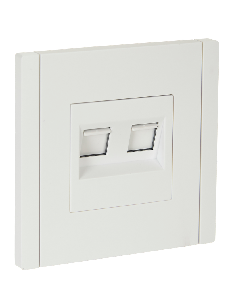 Розетка компьютерная двойная IEK FORTE&PIANO RJ45 кат.5E FP233 белый