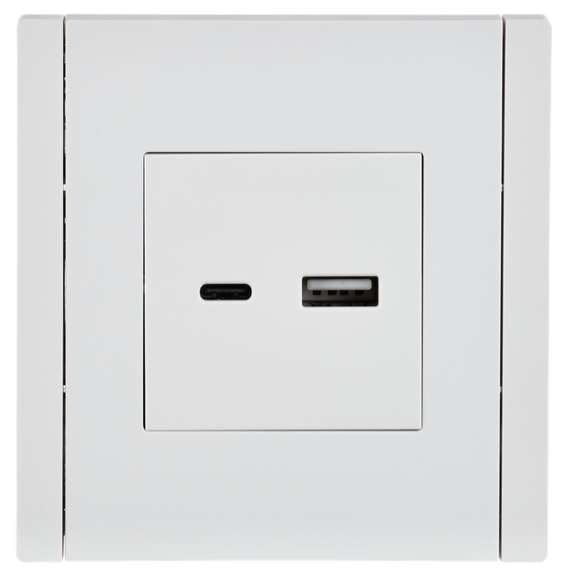 FORTE&PIANO Розетка USB A+C 18Вт FP251 белый IEK