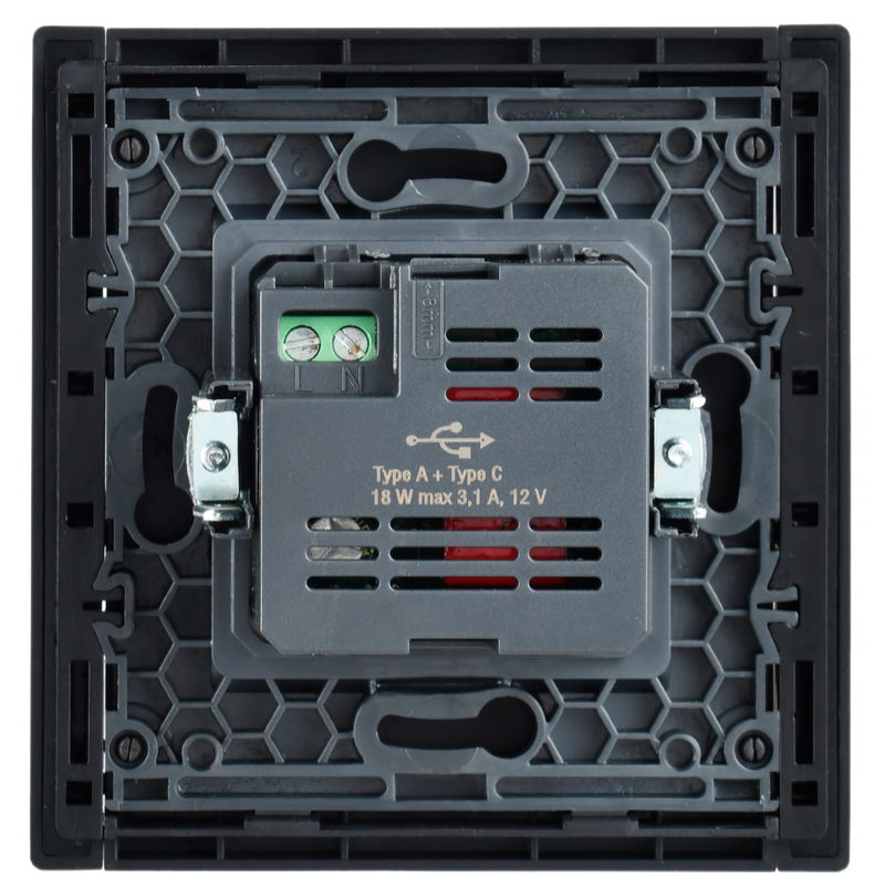 FORTE&PIANO Розетка USB A+C 18Вт FP551 сталь IEK купить по цене 6959 руб.