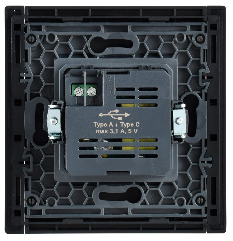 FORTE&PIANO Розетка USB A+C 3,1А FP350 серый IEK купить по цене 6313 руб.