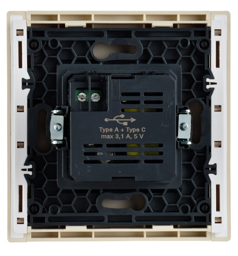 FORTE&PIANO Розетка USB A+C 3,1А FP450 ваниль IEK купить по цене "по запросу"