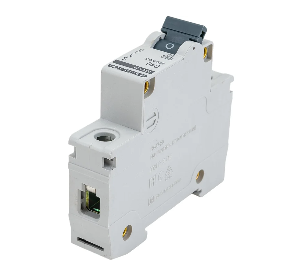 Автоматический выключатель IEK GENERICA однополюсный 40А C ВА47-29 4.5кА заказать со складов по всей России