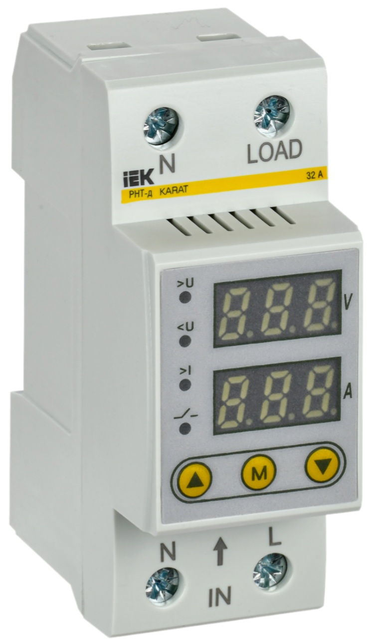 Реле напряжения и тока РНТ-д 1ф 36мм 32А IEK IVC21-1-32