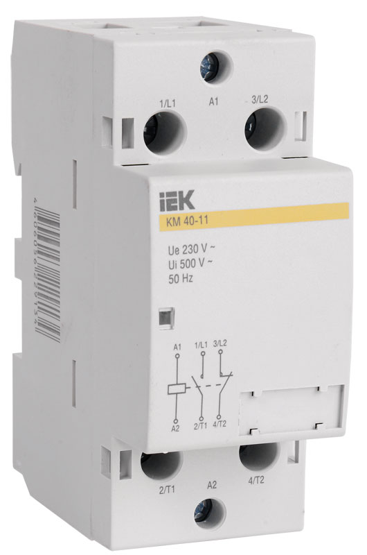 Контактор IEK модульный КМ40-11 230В AC