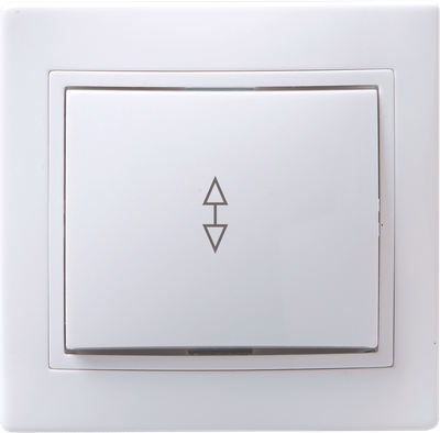 EVK12-K01-10-DM Выключатель 1-клавишный IEK КВАРТА СП проходной 10А IP20 ВСп10-1-0-КБ белый