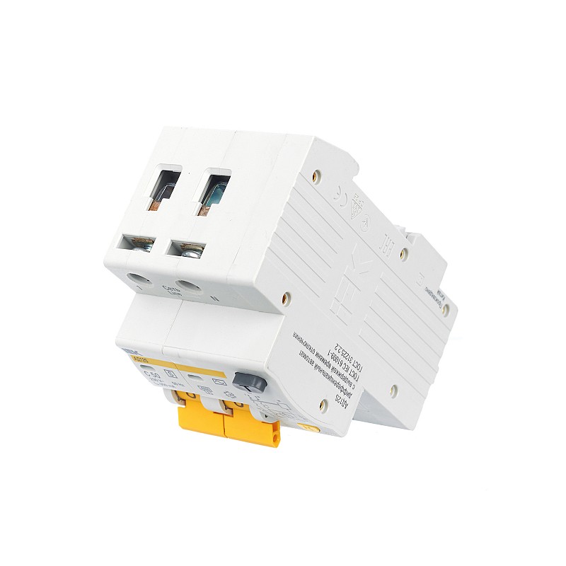 Выключатель автоматический дифференциальный АД12S 2Р 50А 300мА MAD13-2-050-C-300 IEK оформить заказ с доставкой с ближайшего склада