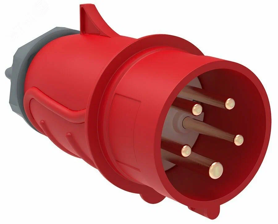 Силовой разъем IEK MAGNUM 32А 6ч/200/346-240/415В 3Р+РЕ+N IP44