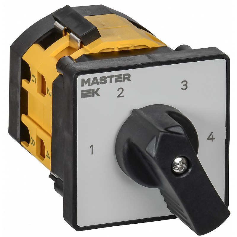 Переключатель кулачковый IEK MASTER, стандартная рукоятка, 10А, схема 83