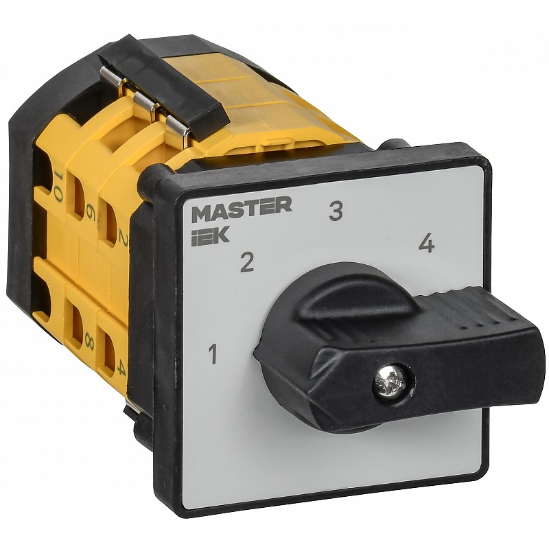 Переключатель кулачковый IEK MASTER, стандартная рукоятка, 10А, схема 84