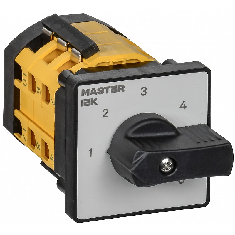 Переключатель кулачковый IEK MASTER, стандартная рукоятка, 10А, схема 85