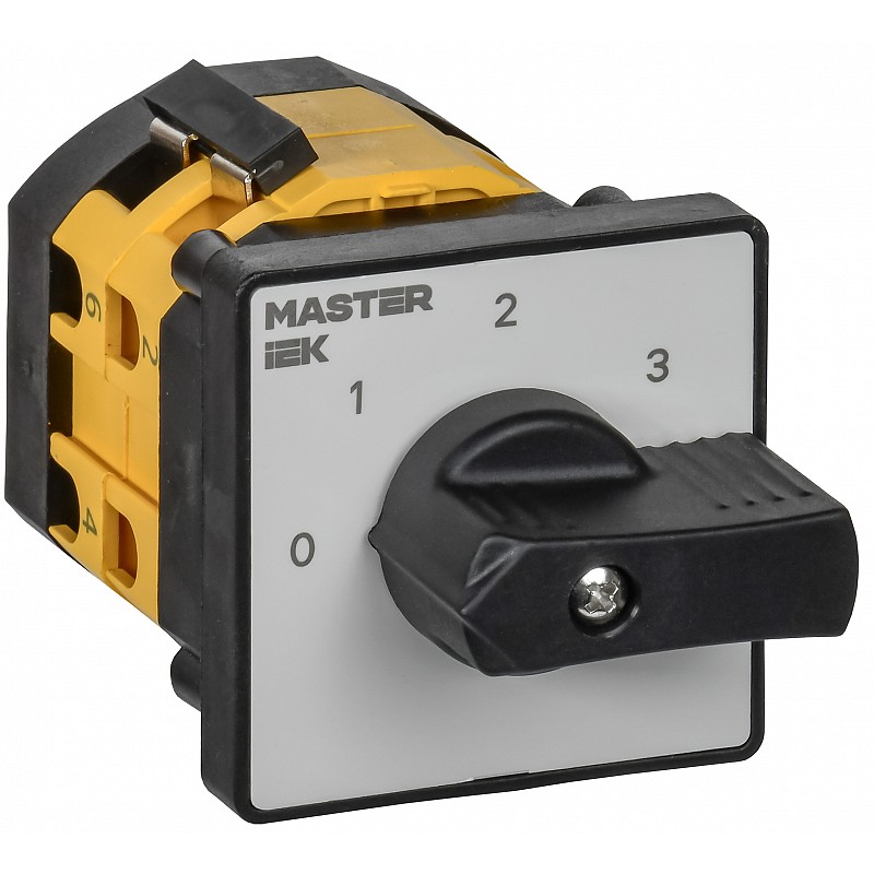 Переключатель кулачковый IEK MASTER, стандартная рукоятка, 10А, схема 108