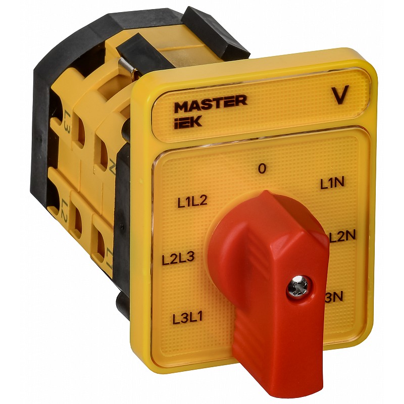 Переключатель кулачковый IEK MASTER, стандартная рукоятка, 16А, схема 66