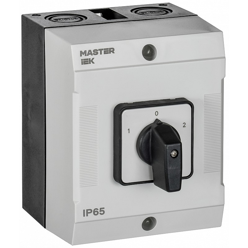 Переключатель кулачковый в боксе IEK MASTER, стандартная рукоятка, 10А, схема 52