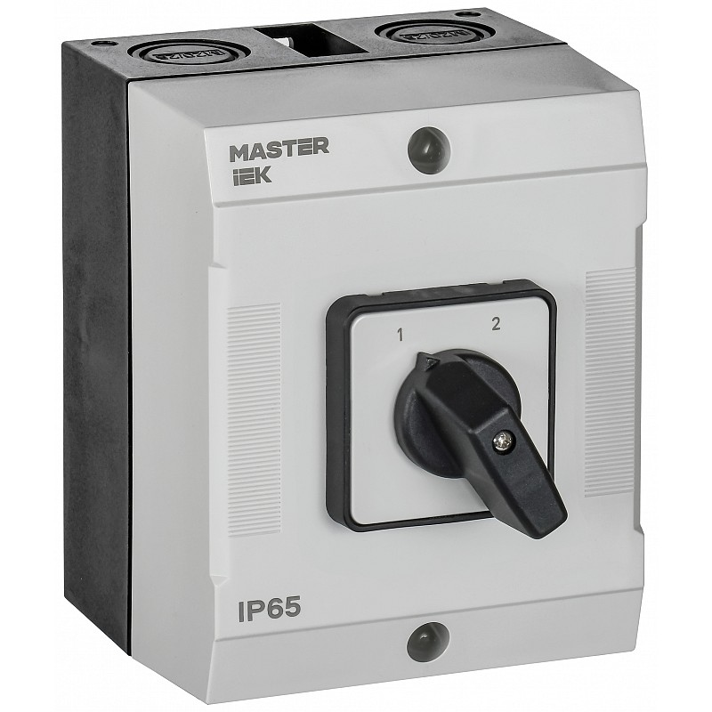 Переключатель кулачковый в боксе IEK MASTER, стандартная рукоятка, 10А, схема 69