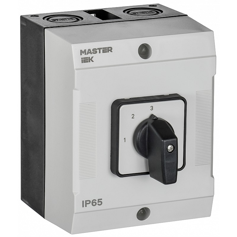 Переключатель кулачковый в боксе IEK MASTER, стандартная рукоятка, 10А, схема 82