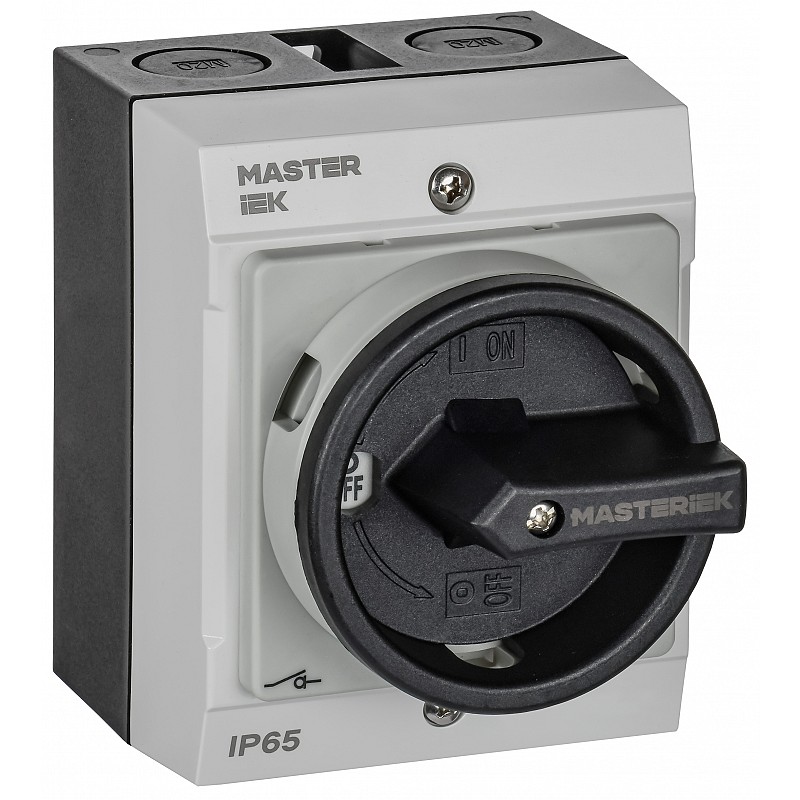 Переключатель кулачковый в боксе IEK MASTER, закрытая рукоятка, 10А, схема 91