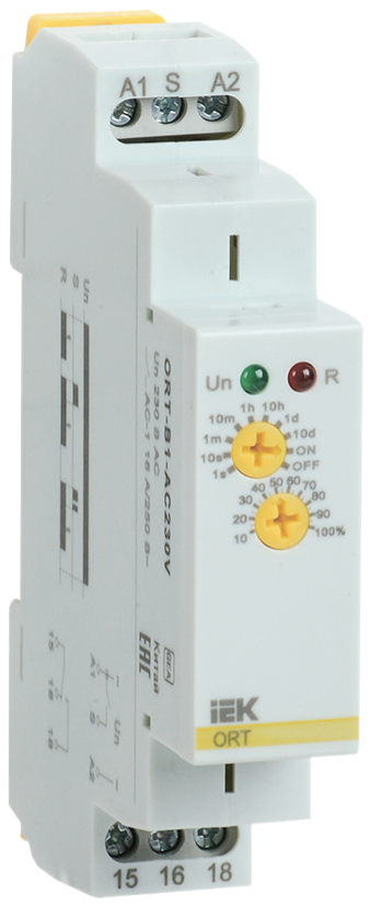 Реле задержки выключения ORT 1 контакт 230 В AС ORT-B1-AC230V IEK