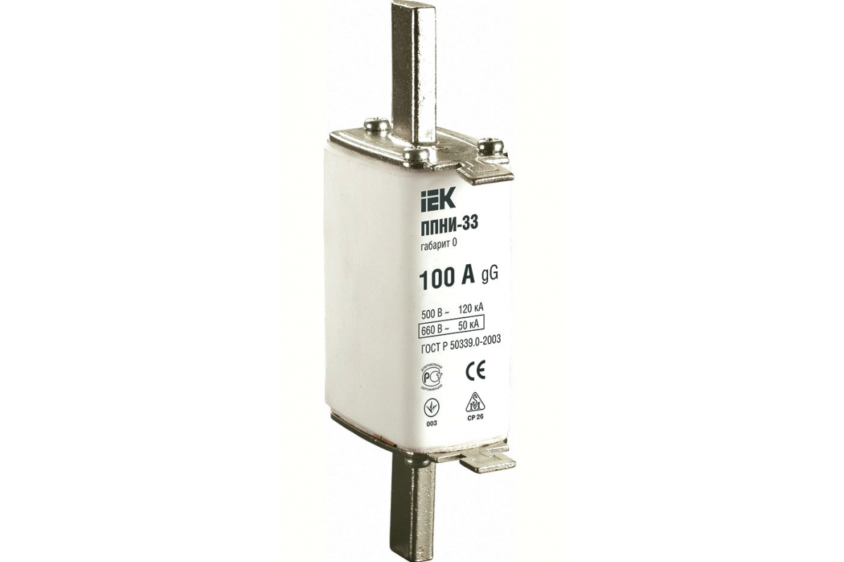 Вставка плавкая IEK ППНИ-33 50А габарит 0 DPP20-050