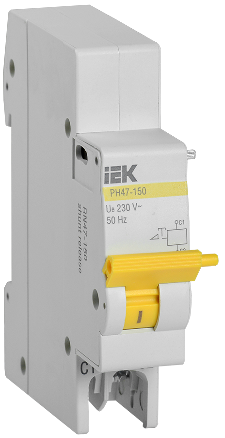 Расцепитель независимый IEK РН47-150 на DIN-рейку для ВА47-150 IEK MVA50D-RN