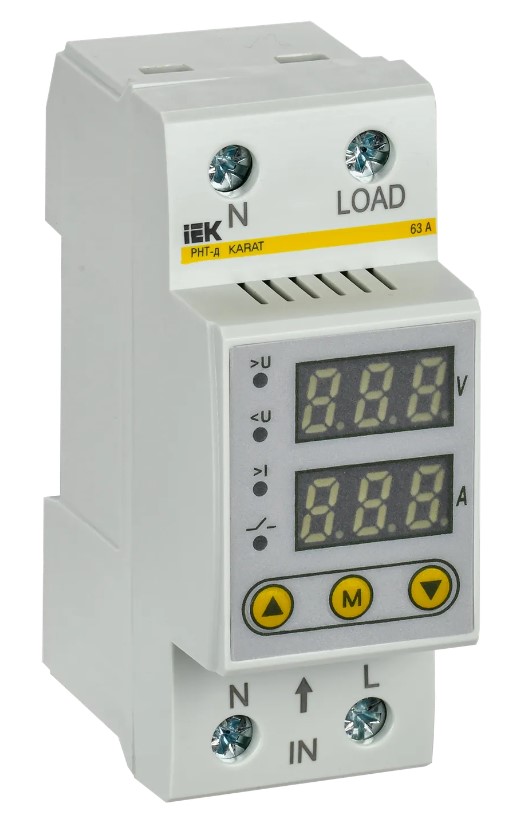 Реле напряжения и тока IEK РНТ-д 1ф 36мм 63А