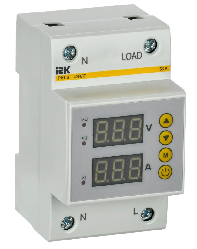 Реле напряжения и тока IEK РНТ-д 1ф 54мм 63А