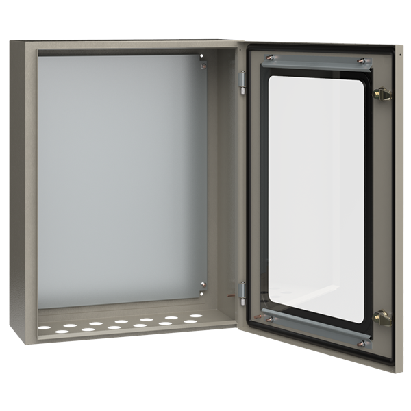 Корпус металлический IEK ЩМП-3-0 У2 IP54 с прозрачной дверцей 650х500х220мм (ВхШхГ) купить с доставкой по РФ