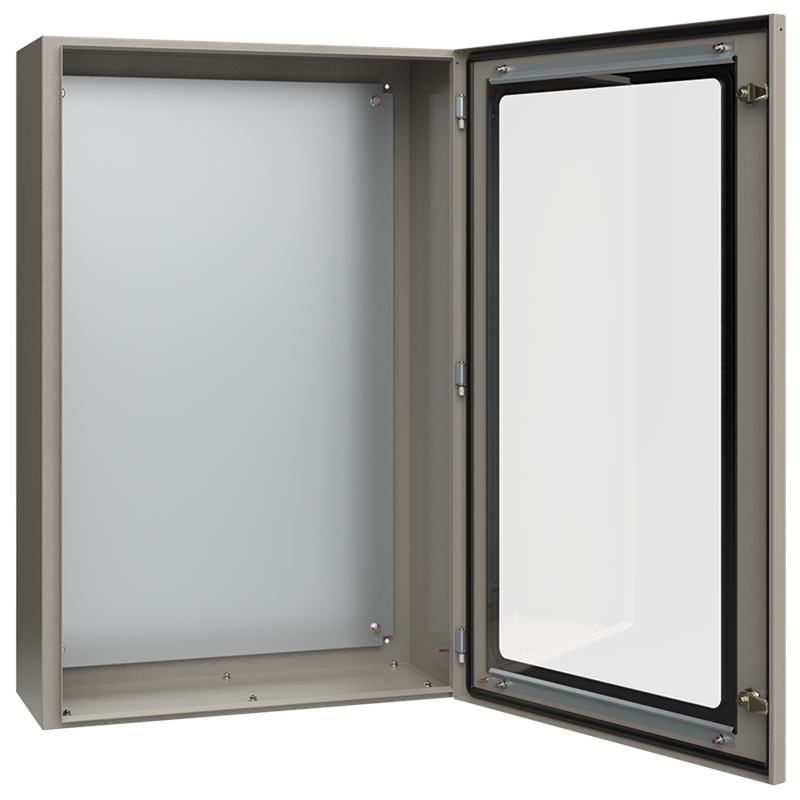 Корпус металлический IEK ЩМП-5-0 У2 IP54 с прозрачной дверцей  1000х650х285мм (ВхШхГ) купить с доставкой по РФ