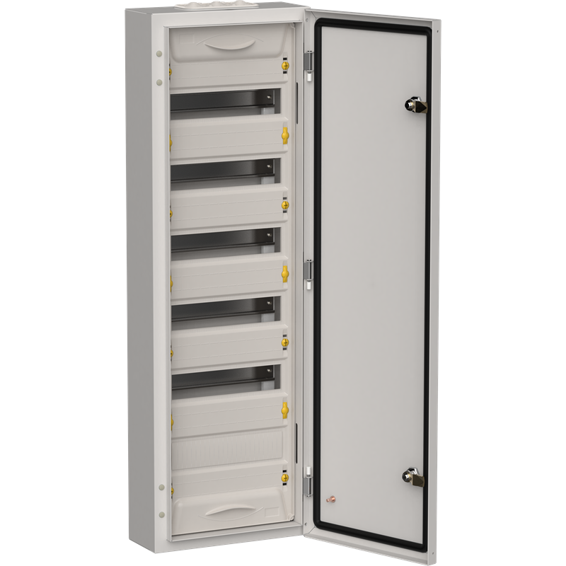 Корпус металлический IEK TITAN 5 ЩРн-72 (1х72) 960х310х140мм IP54 серый (одна дверь) купить с доставкой по РФ