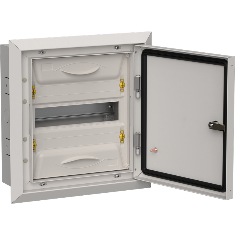 Корпус металлический IEK ЩРв-12 (1х12) 380х365х130мм IP31 серый (одна дверь) купить с доставкой по РФ