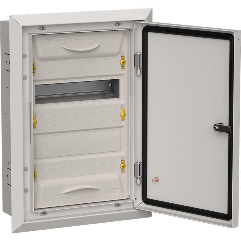 Корпус металлический IEK TITAN 5 ЩРв-24 (1х24) 505х365х130мм IP31 серый (одна дверь) купить с доставкой по РФ