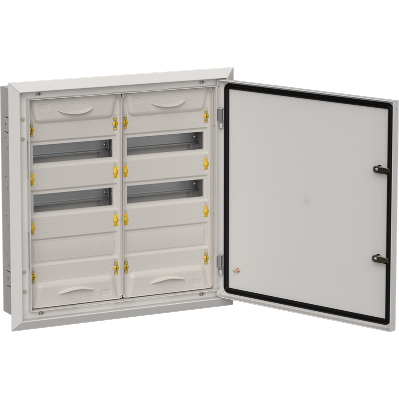 Корпус металлический IEK TITAN 5 ЩРв-72 (2х36) 630х625х130мм IP31 серый (одна дверь)