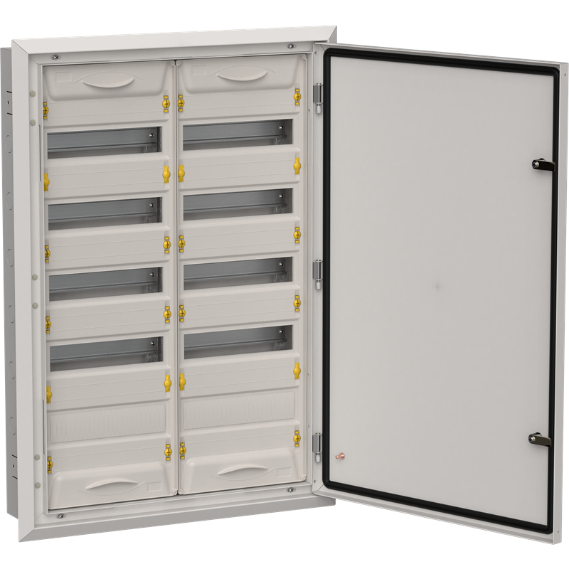 Корпус металлический IEK TITAN 5 ЩРв-120 (2х60) 880х625х130мм IP31 серый (одна дверь)