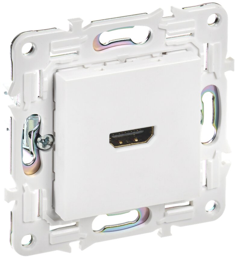 Розетка IEK серии SKANDY HDMI SK-H01W арктический белый
