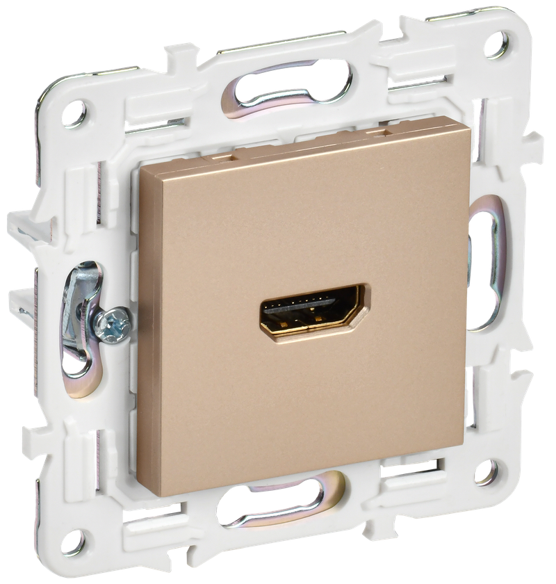 Розетка IEK SKANDY HDMI SK-H01Sa песочный