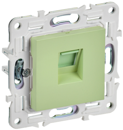 Розетка компьютерная IEK SKANDY SK-K10-1-K06 мятный RJ45 кат.5E SK-K01G