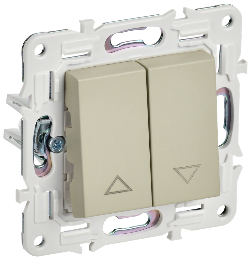 Выключатель жалюзи IEK 10А SK-V12B бежевый SKANDY SK-V15-0-10-K10
