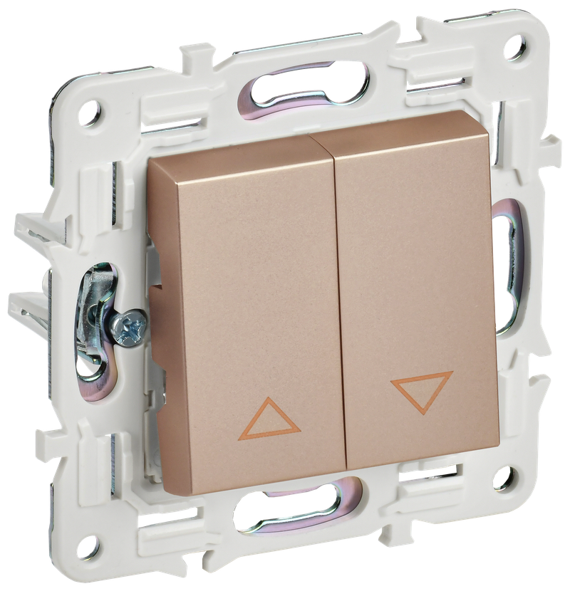 Выключатель жалюзи IEK 10А SK-V12Sa песочный SKANDY SK-V15-0-10-K98