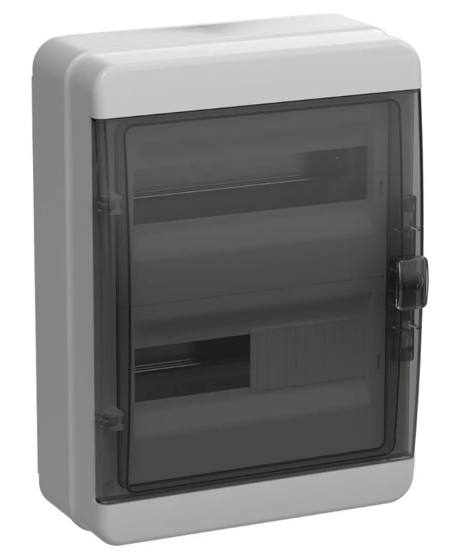Корпус пластиковый TEKFOR IEK КМПн-24 IP65 черная прозрачная дверь