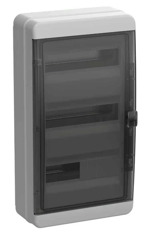 Корпус пластиковый TEKFOR IEK КМПн-36 IP65 черная прозрачная дверь
