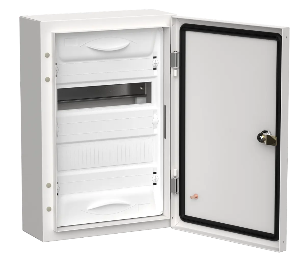 Корпус металлический IEK ЩРн-24 (1х24) 460х310х140 IP54 бел. (одна дверь) TITAN 5 IEK TI5-50-N-024-54