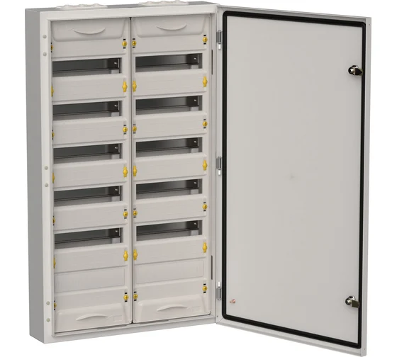 Щитовое оборудование IEK TITAN 5 Корпус металлический ЩРн-144 (2х72) 960х570х140 IP54 сер