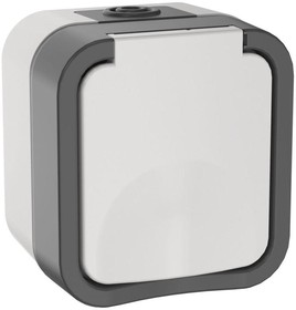 Розетка EK TORS с з/к кр с ик самок 16А IP55 TS321 сер-бел